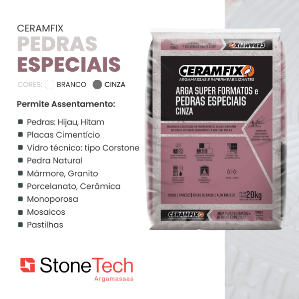 Ceramfix Super Formatos e Pedras Especiais