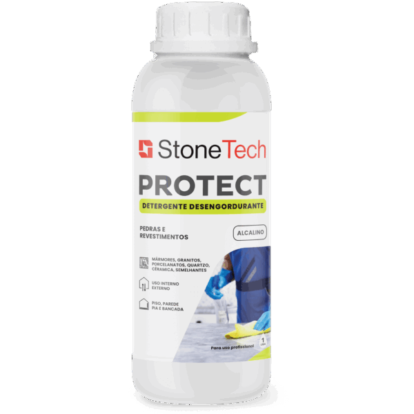 Detergente Limpa Mármore e Granito Desengordurante Stone Tech 1 litro