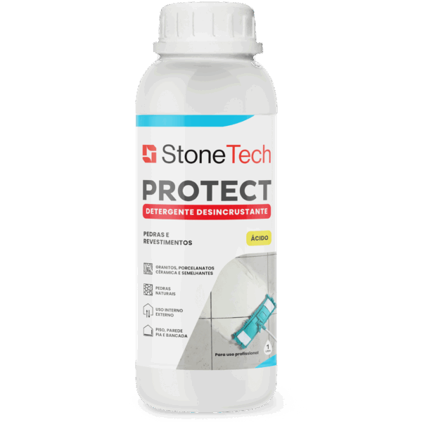 Detergente Pós Obra Ácido Quartzo Sintetizados Stone Tech 1 litro