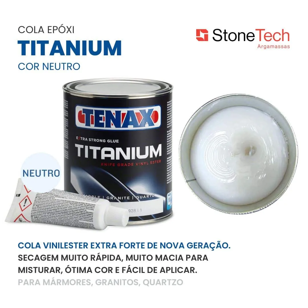 Tenax Titanium Knife Grade - Mástique Epóxi | 1kg - Imagem 4