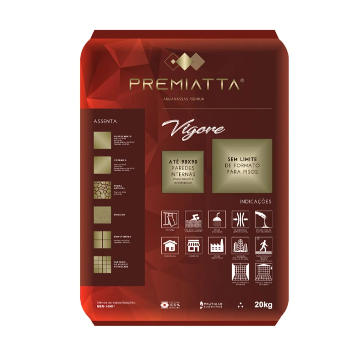 Argamassa Vigore ACIII Premiatta 20kg