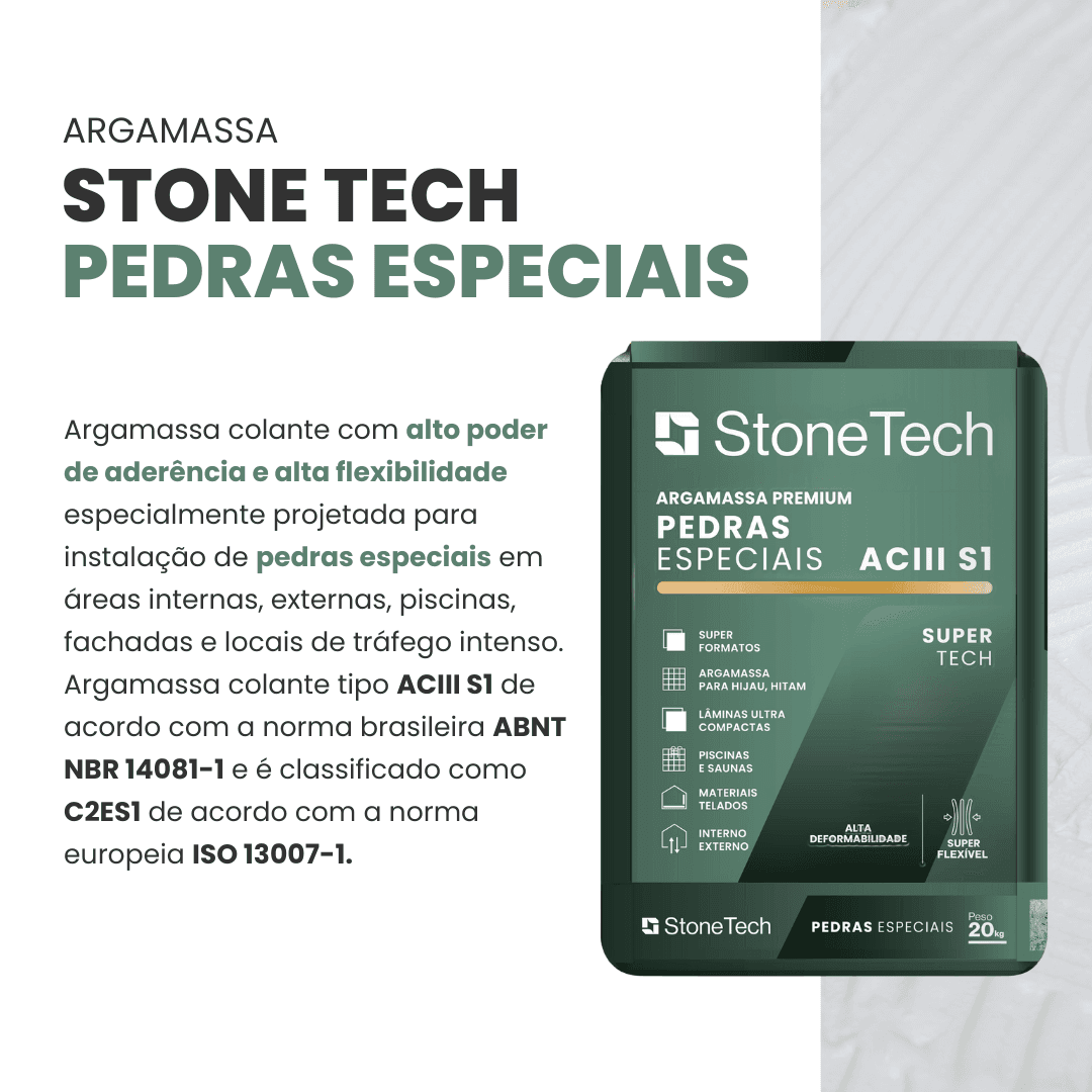 Argamassa Para Pedra Hijau, Hitam, Piscinas StoneTech 20kg - Imagem 4