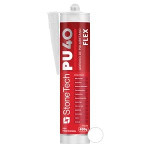 Cola Pu 40 Para Mármore e Granito Flexível | 400g Branco
