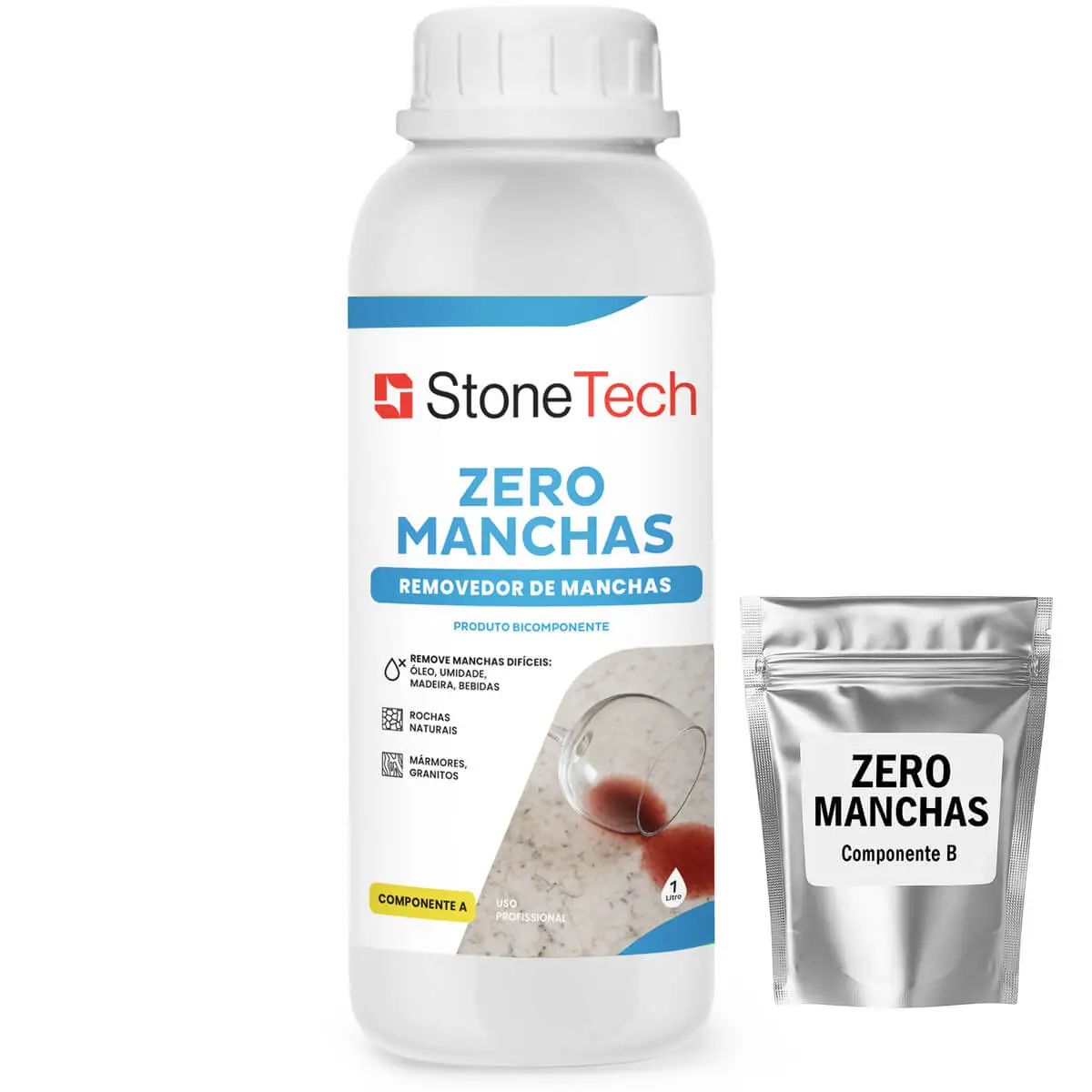 Removedor Zero Manchas Componente A + B