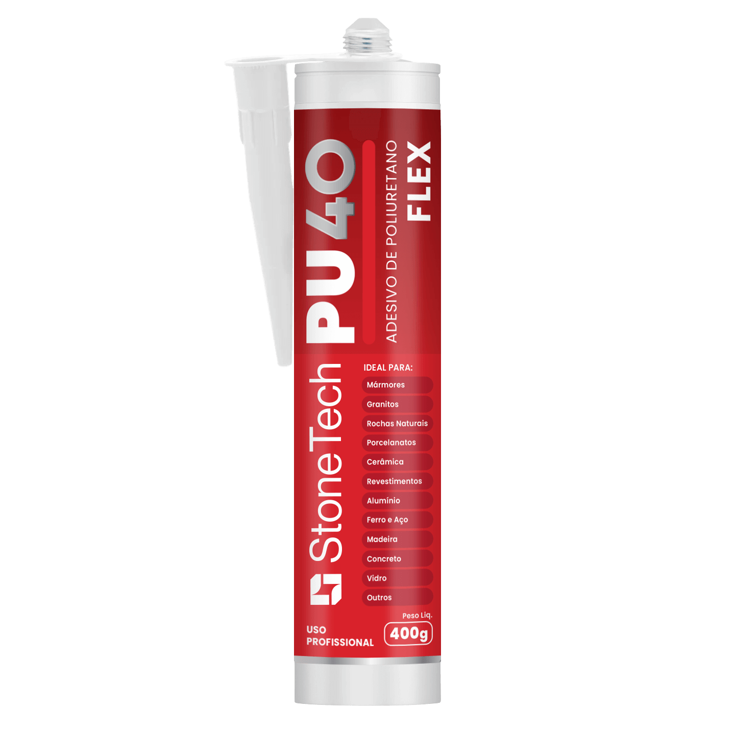 Stone Tech PU 40 Flex – Adesivo e Selante de Poliuretano Profissional | 400g