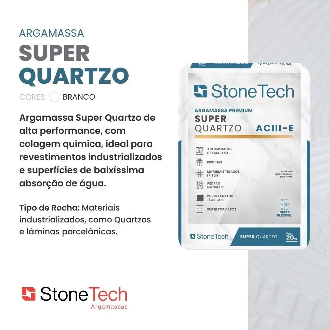 Argamassa ACIII-E Super Quartzo StoneTech - Imagem 2