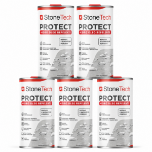 Kit 5 StoneTech Protect 1 L Hidrofugante Mármores Pedras Naturais